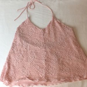 Mudd lace halter top
